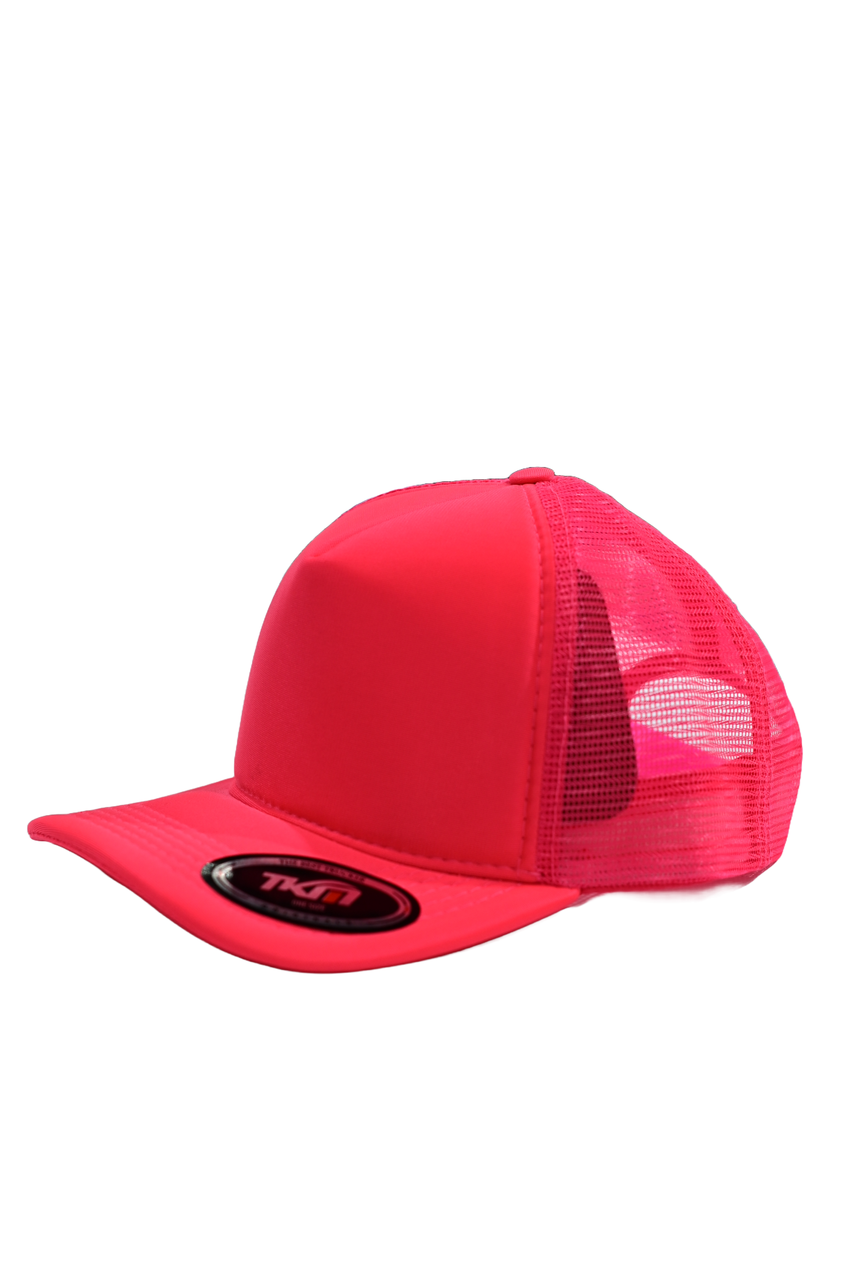 Boné Tela Trucker Regulável Liso Tkm Aba Curva Fluorescente